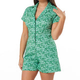 Timeless London Green Floral Breta Playsuit