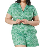 Timeless London Green Floral Breta Playsuit