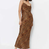 Warehouse Leopard Print Cowl Slip Dress product image