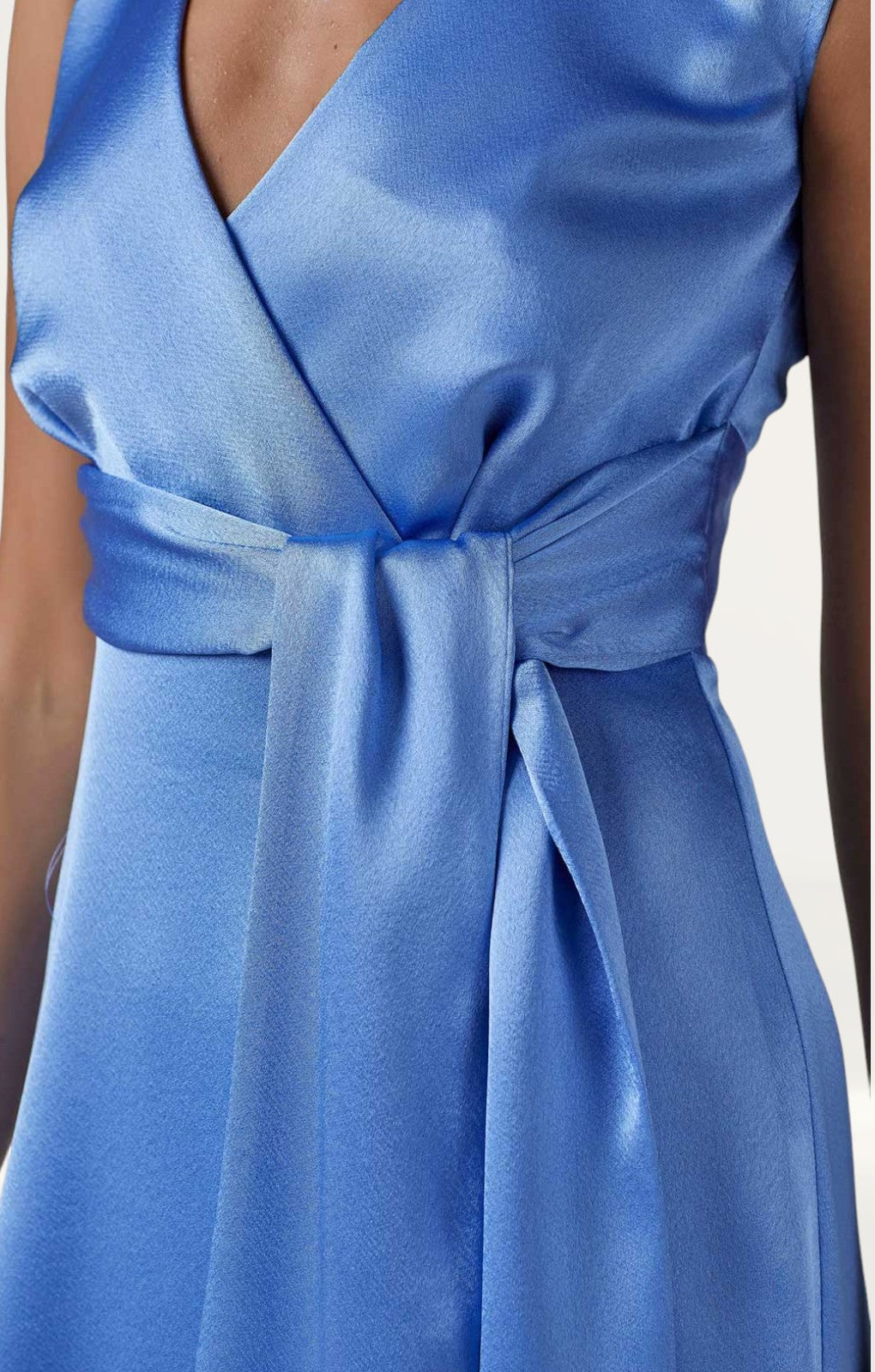 Closet London Blue Wrap A-Line Midi Dress product image