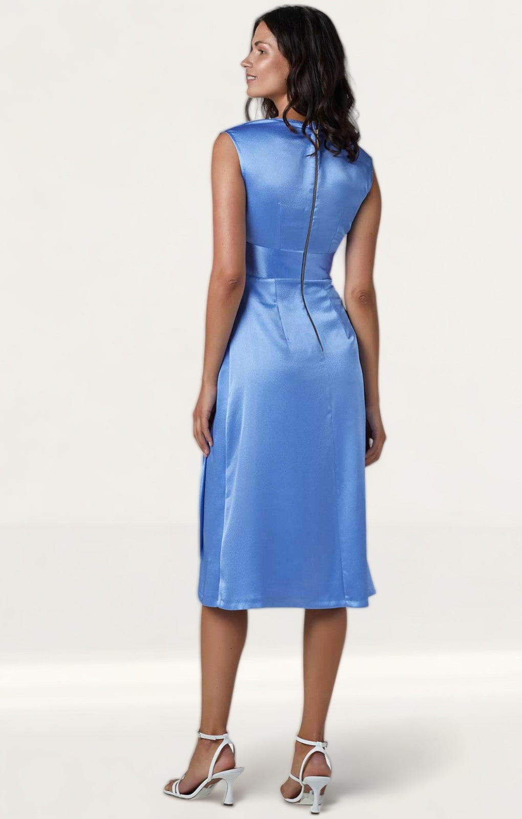 Closet London Blue Wrap A-Line Midi Dress product image