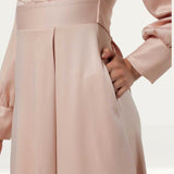 Closet London Blush High-Low Wrap Dress