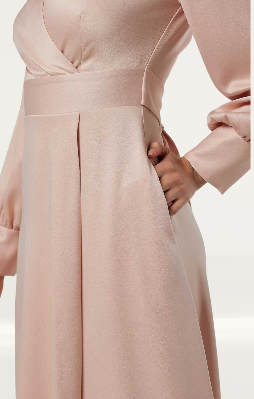 Closet London Blush High-Low Wrap Dress product image