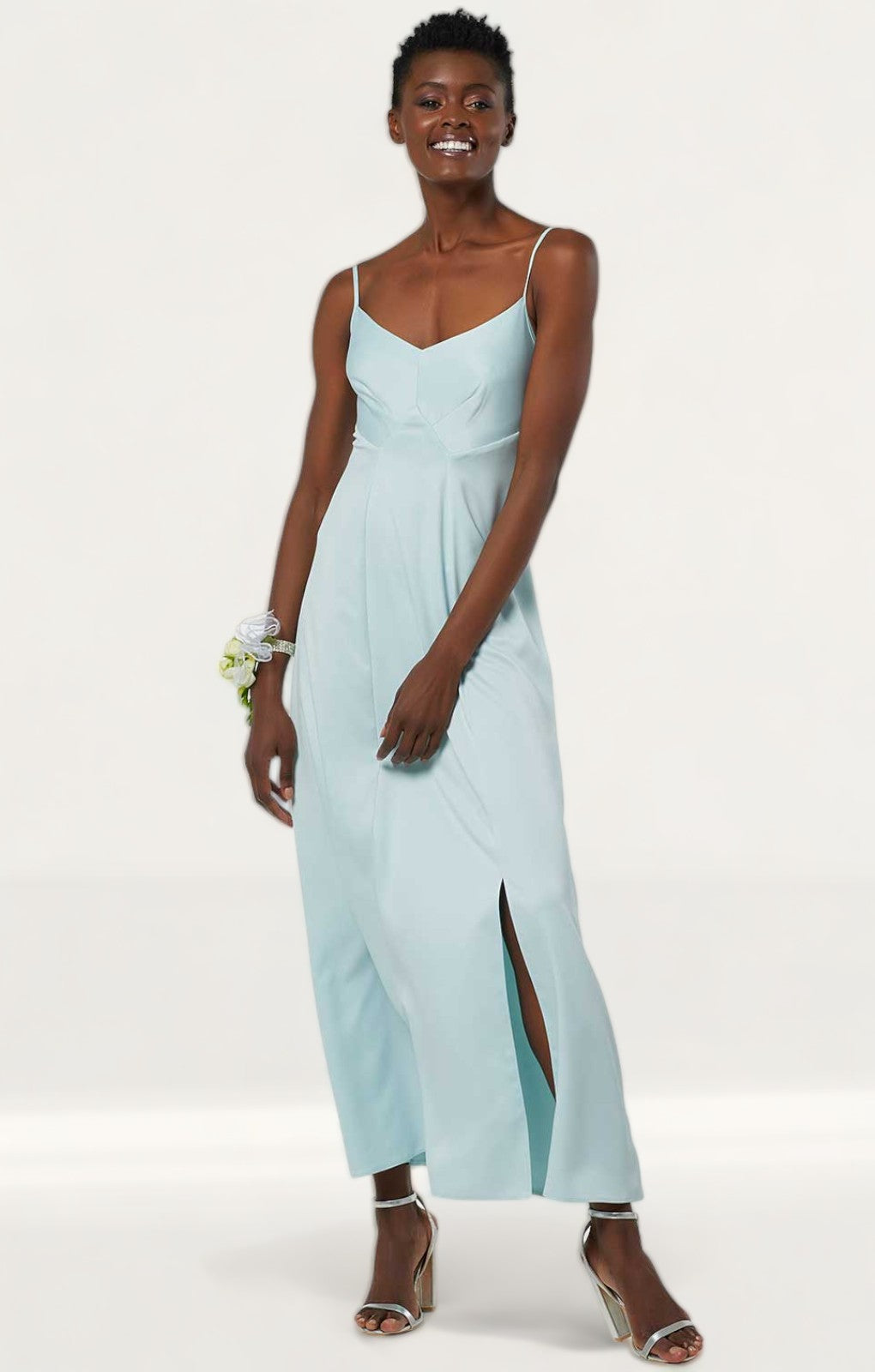 Closet London Pale Blue Cami Dress