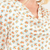 C/Meo Collective Ecru Ditsy Molten Mini Dress