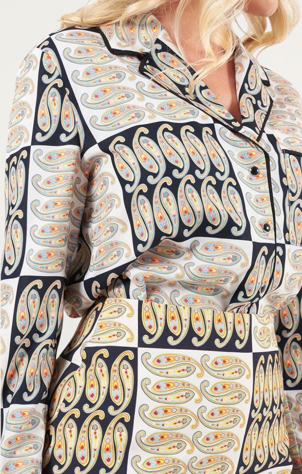 C/Meo Collective Oyster Paisley Archaic Shirt & Skirt Co-Ord