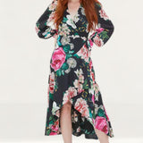 Coast Alex Gallagher Hi Low Wrap Dress