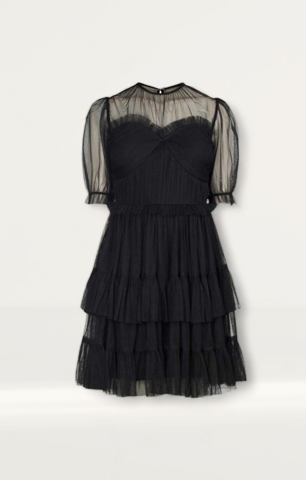 Coast Black Tulle Mini Dress product image