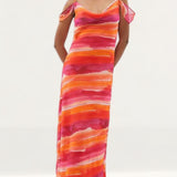 Coast Cowl Detail Cold Shoulder Printed Dress product image