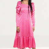 Crās Dotty Pink Pil Dress