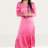 Crās Dotty Pink Pil Dress