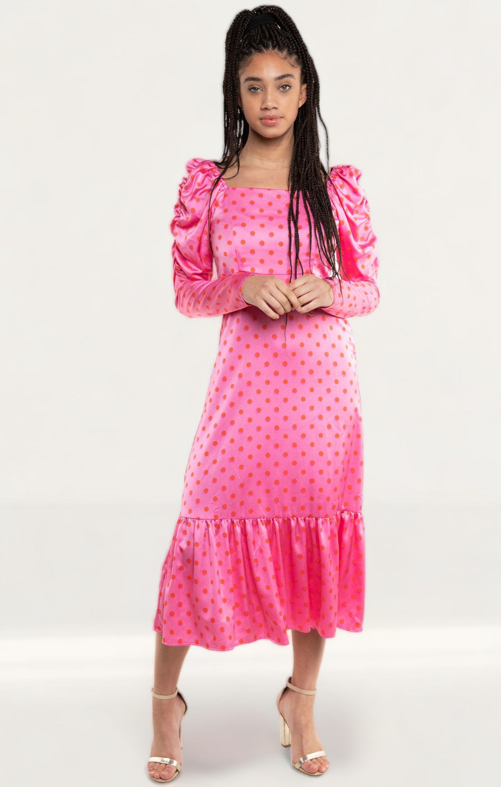 Crās Dotty Pink Pil Dress