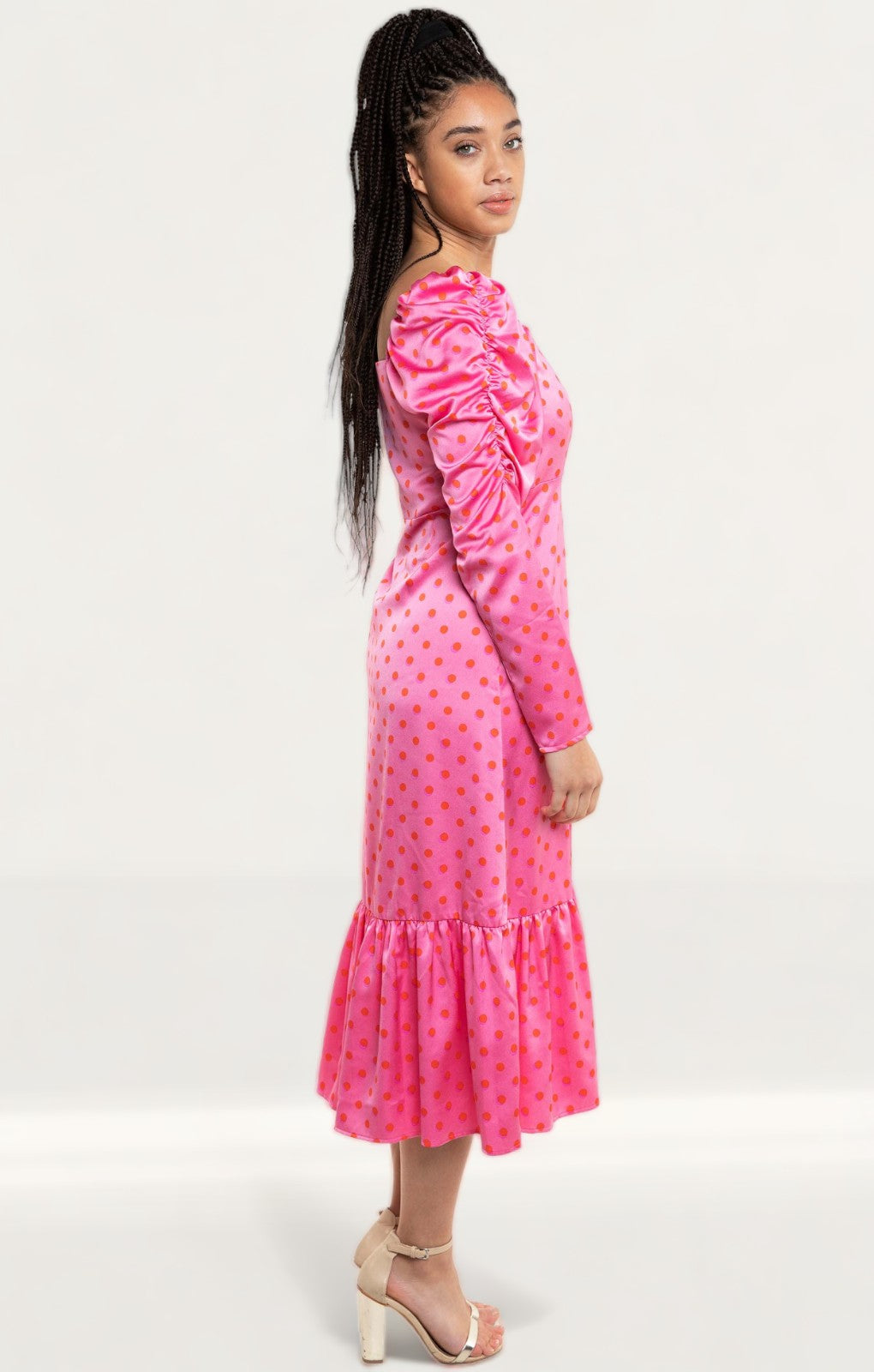 Crās Dotty Pink Pil Dress