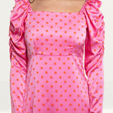 Crās Dotty Pink Pil Dress
