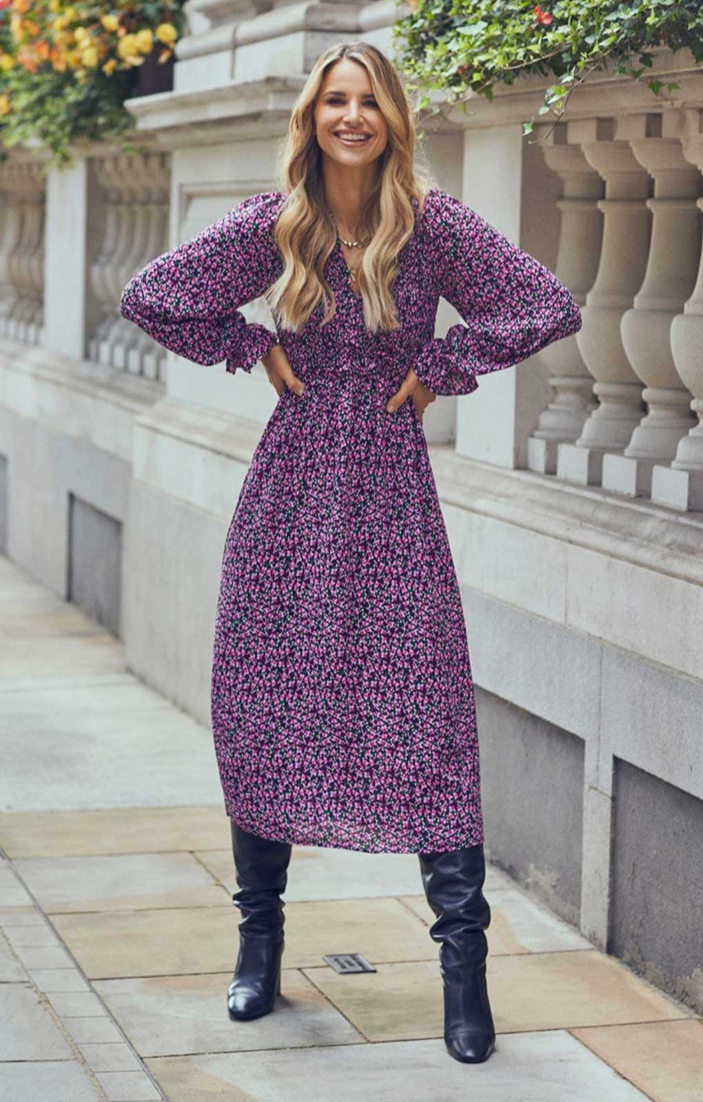 Little Mistress Purple Midaxi Dress by Vogue Williams product image