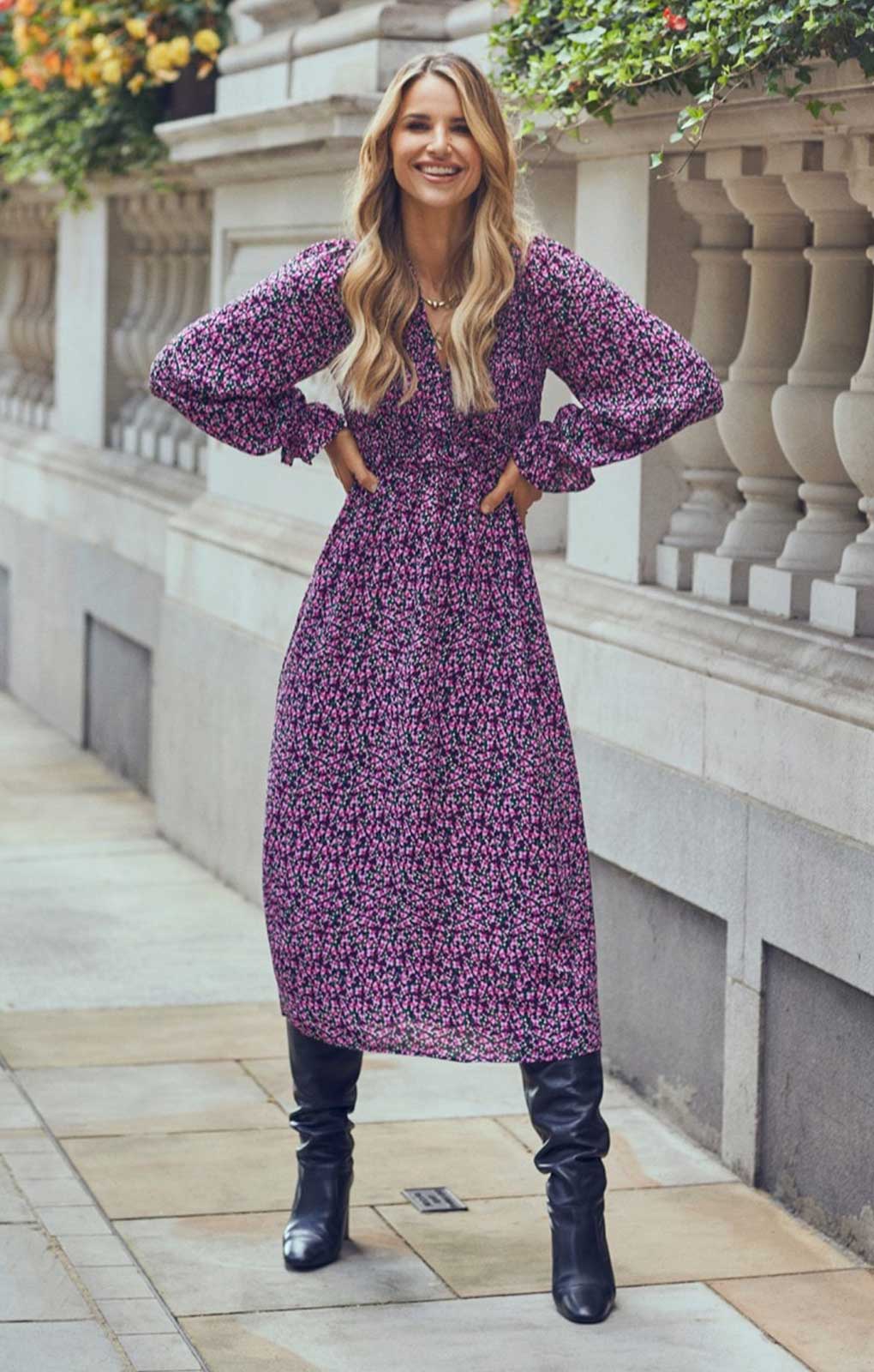 Little Mistress Purple Midaxi Dress by Vogue Williams