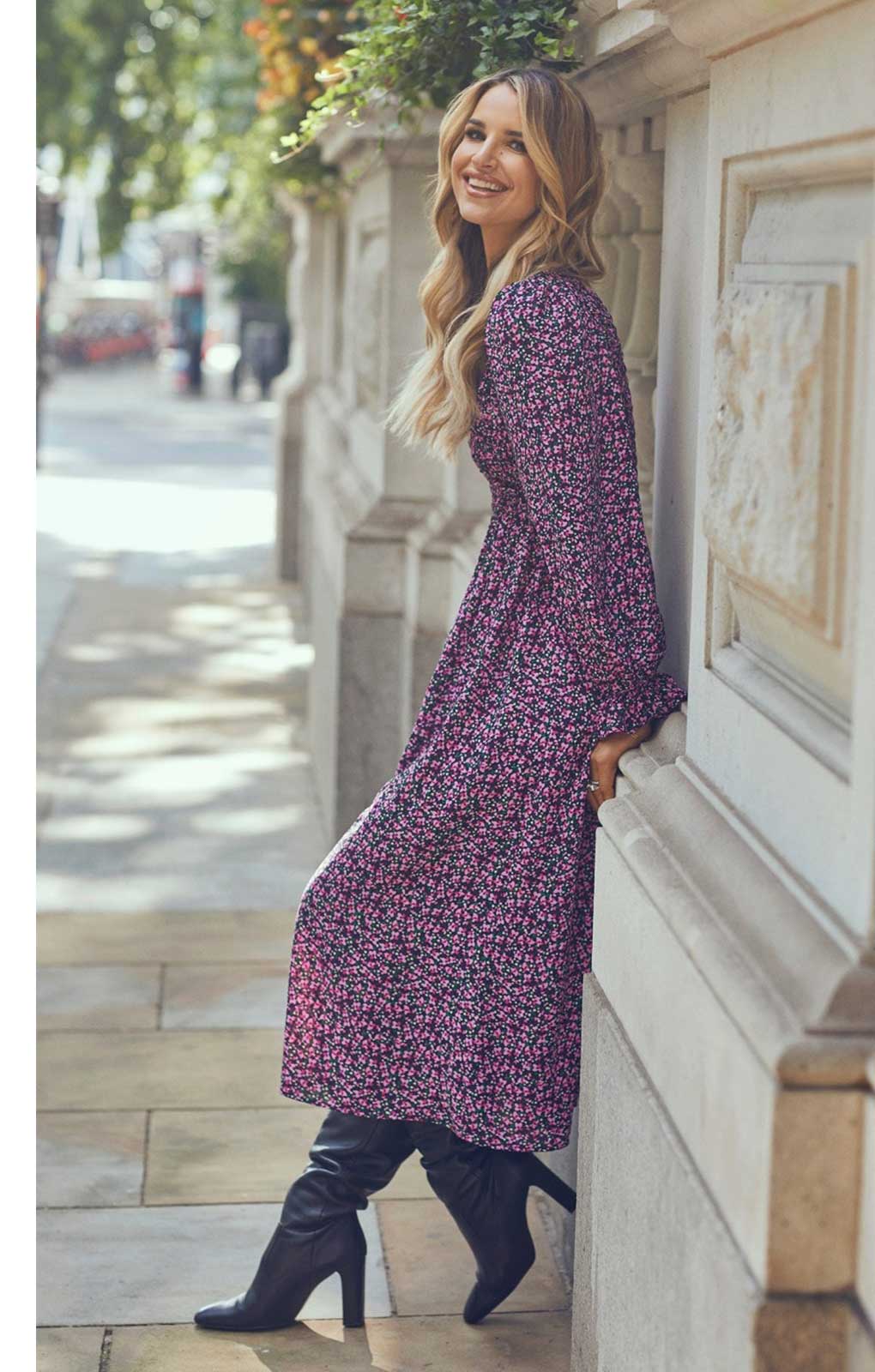 Little Mistress Purple Midaxi Dress by Vogue Williams product image