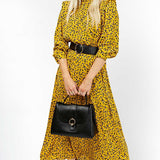 Little Mistress Yellow Midaxi Dress By Vogue Williams