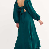 Nobody's Child Green Zola Midi Dress