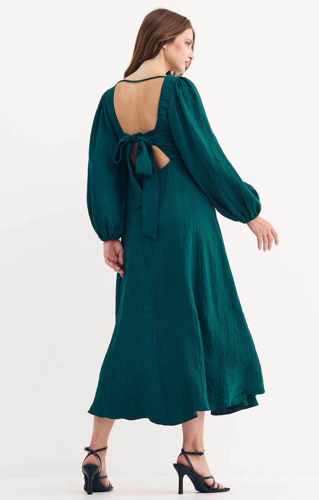 Nobody's Child Green Zola Midi Dress