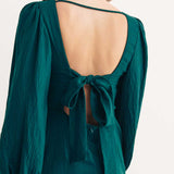 Nobody's Child Green Zola Midi Dress