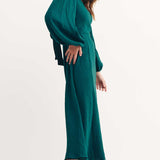 Nobody's Child Green Zola Midi Dress