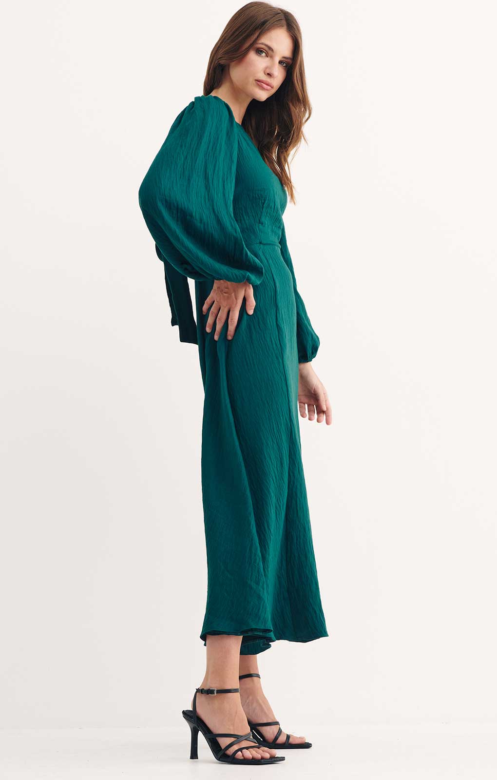 Nobody's Child Green Zola Midi Dress