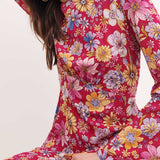 Nobody's Child Cher Floral Pink Tula Midi Dress product image