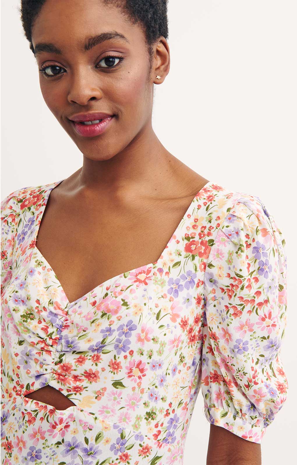 Nobody's Child Cut Out Rosie Midi Dress