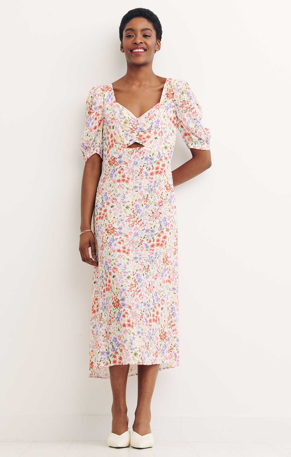 Nobody's Child Cut Out Rosie Midi Dress