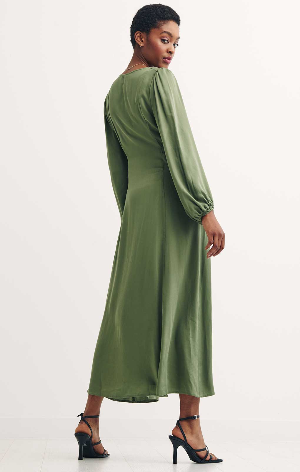 Nobody's Child Plain Green Lara Cut Out Midaxi Dress product image