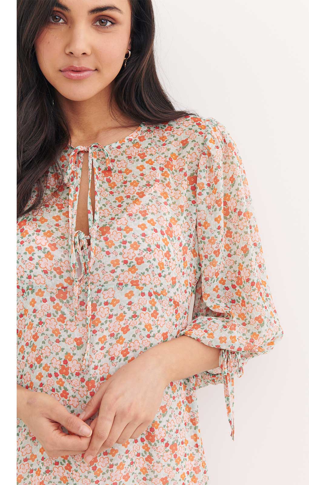Nobody's Child Kait Midi Dress Ursa Floral Multi