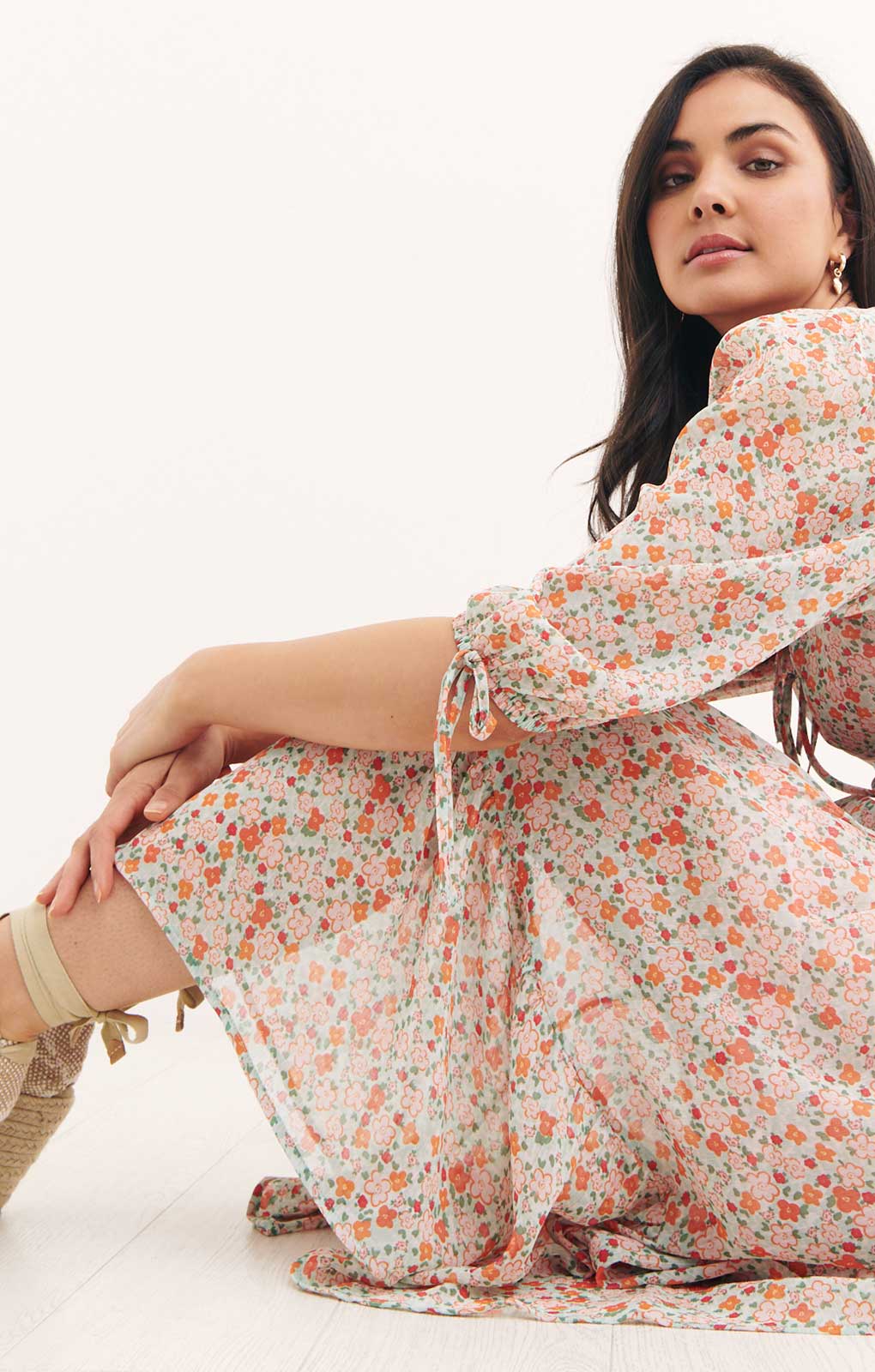 Nobody's Child Kait Midi Dress Ursa Floral Multi