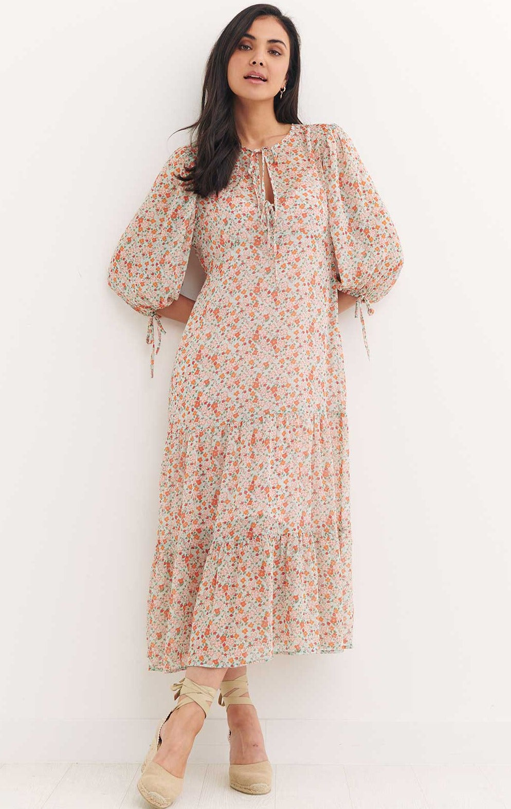 Nobody's Child Kait Midi Dress Ursa Floral Multi