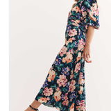 Nobody's Child Gabriella Open Back Midi Dress product image