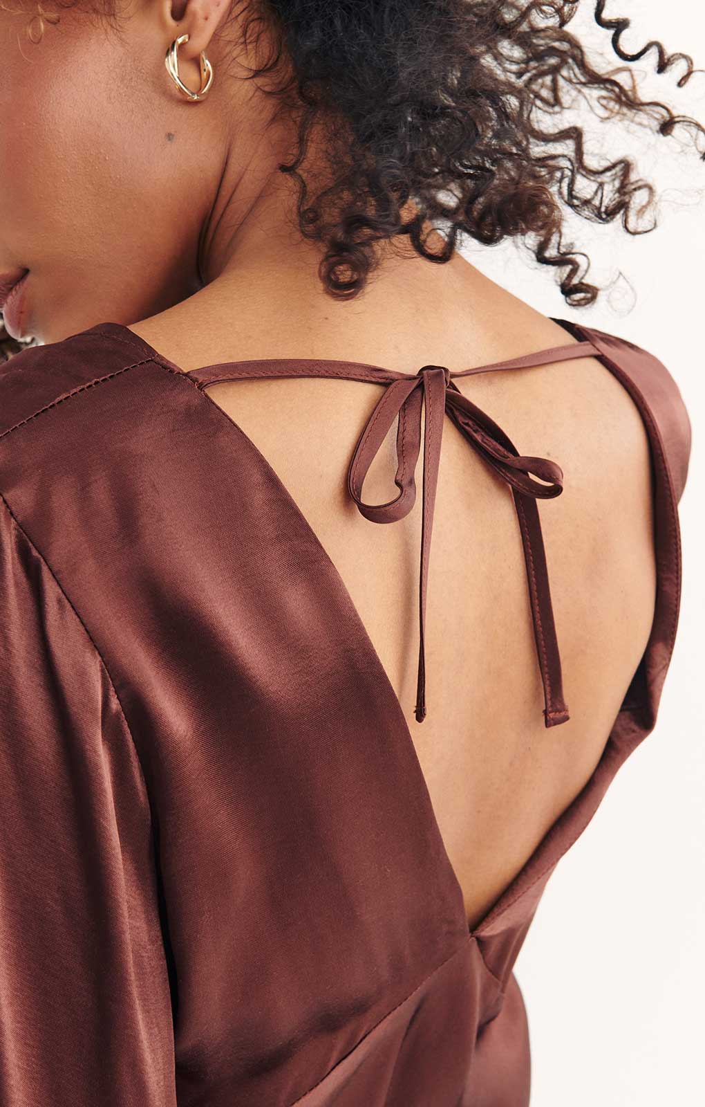 Nobody's Child Brown Ciara Midi Dress