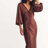 Nobody's Child Brown Ciara Midi Dress
