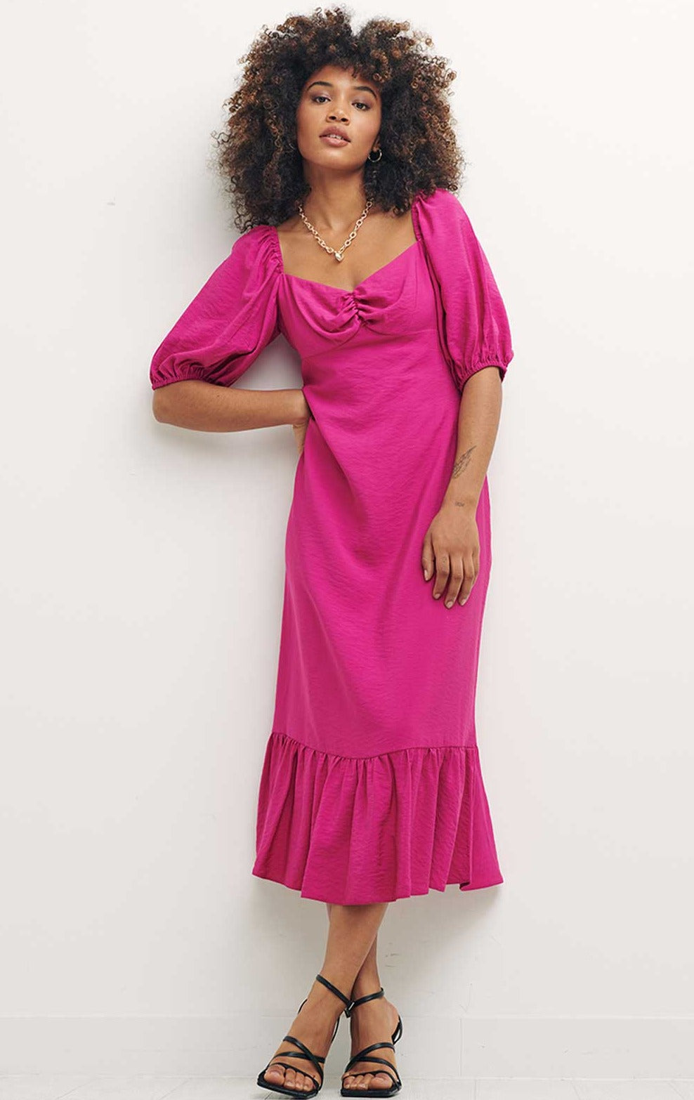 Nobody's Child Darcie Midi Dress Plain