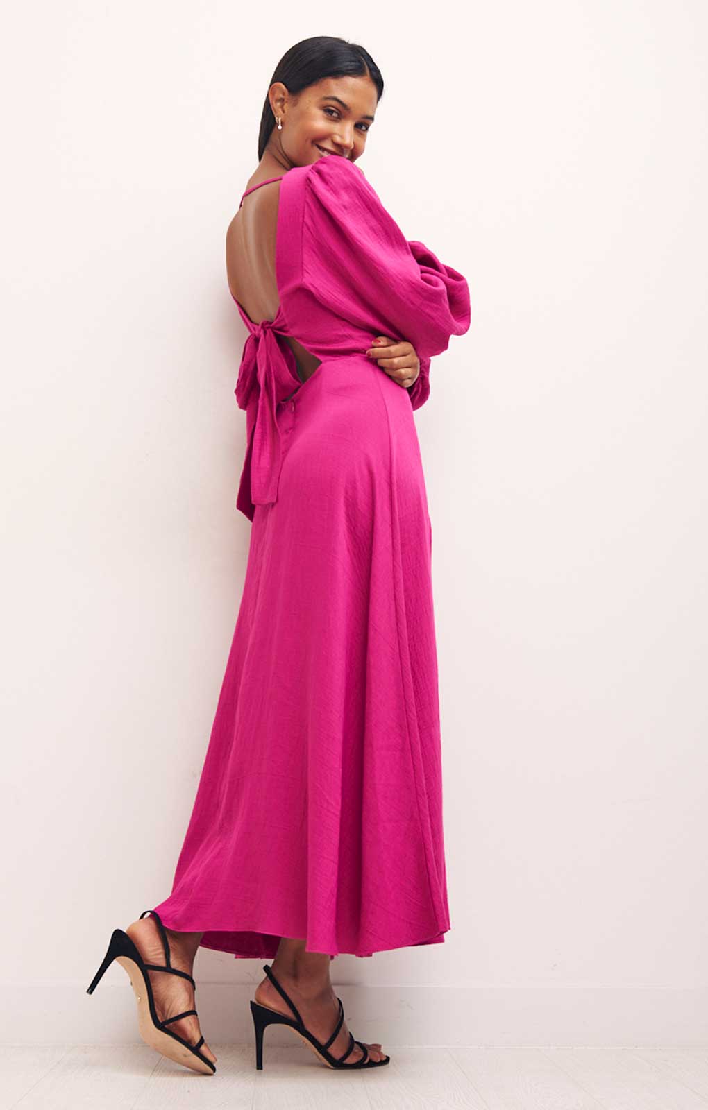 Nobody's Child Zola Pink Midi Dress