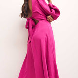 Nobody's Child Zola Pink Midi Dress product image