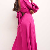 Nobody's Child Zola Pink Midi Dress