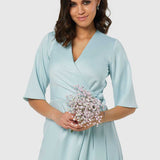 Closet London Light Blue Pleated A-Line Dress product image