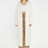 Glamorous Cream Longline-Cardigan