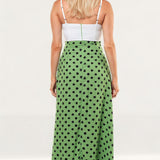 Dancing Leopard Malibu Dress in Green Dotty Mix