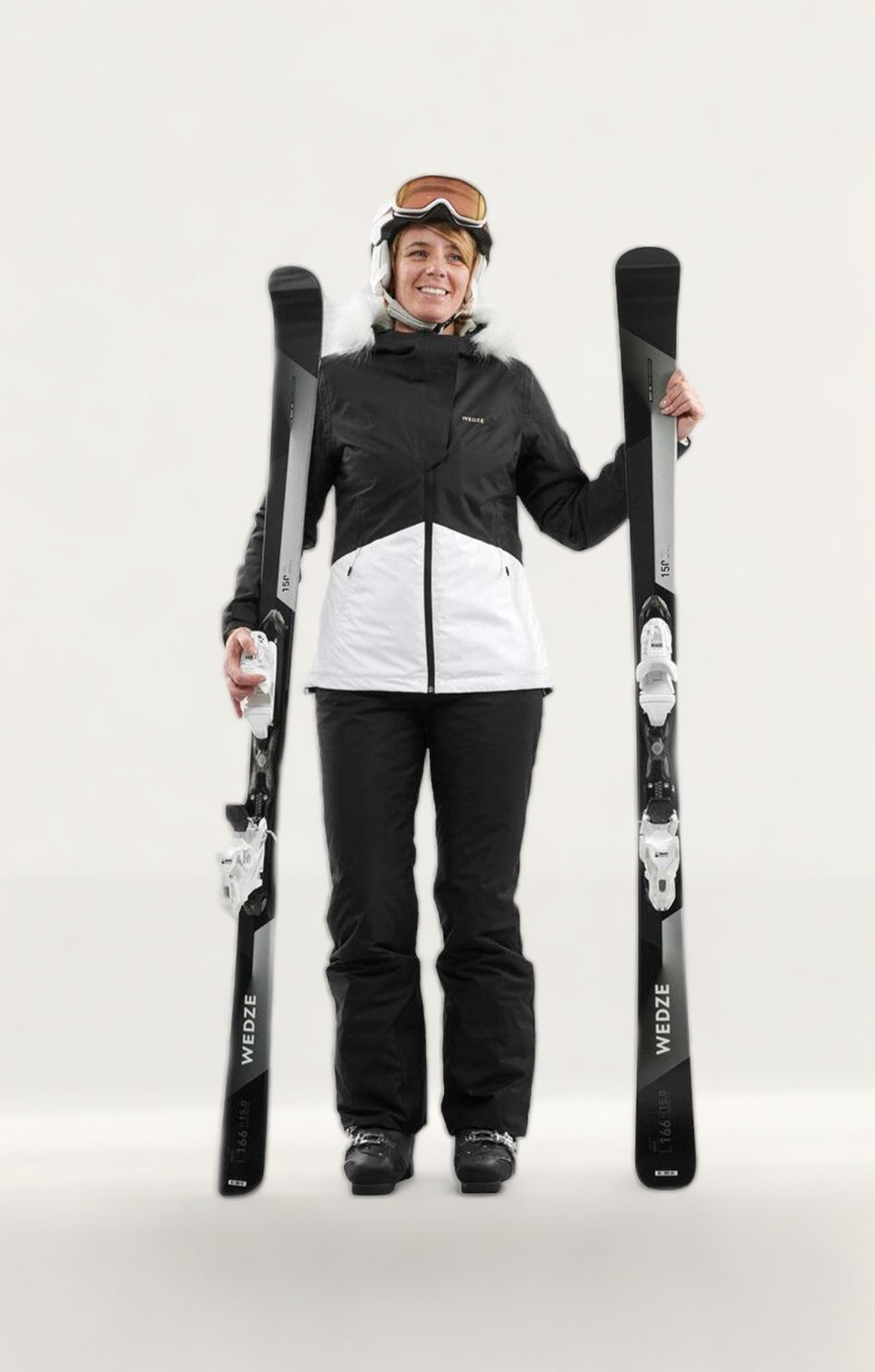 Decathlon Black & White Women's Ski Jacket product image