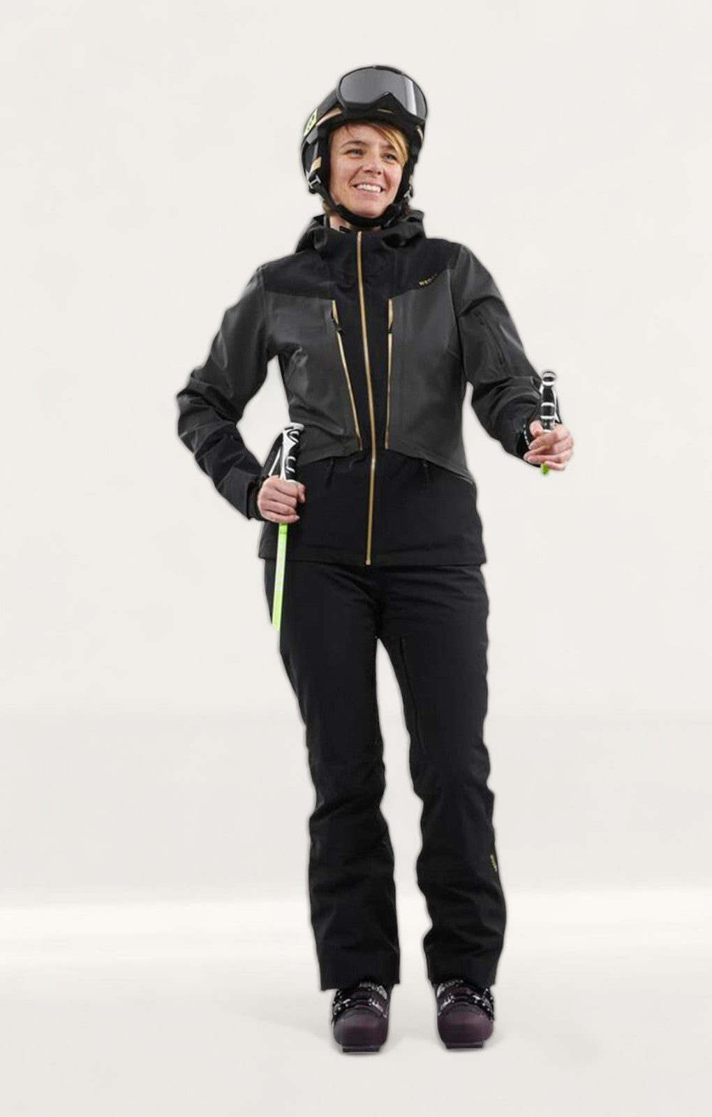 Decathlon Black Women's Downhill Ski Jacket & Liner product image
