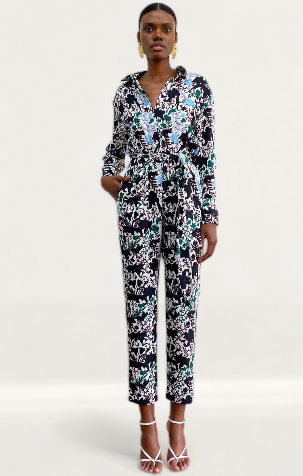 Delfi Collective Printed Chloe Jumpsuit