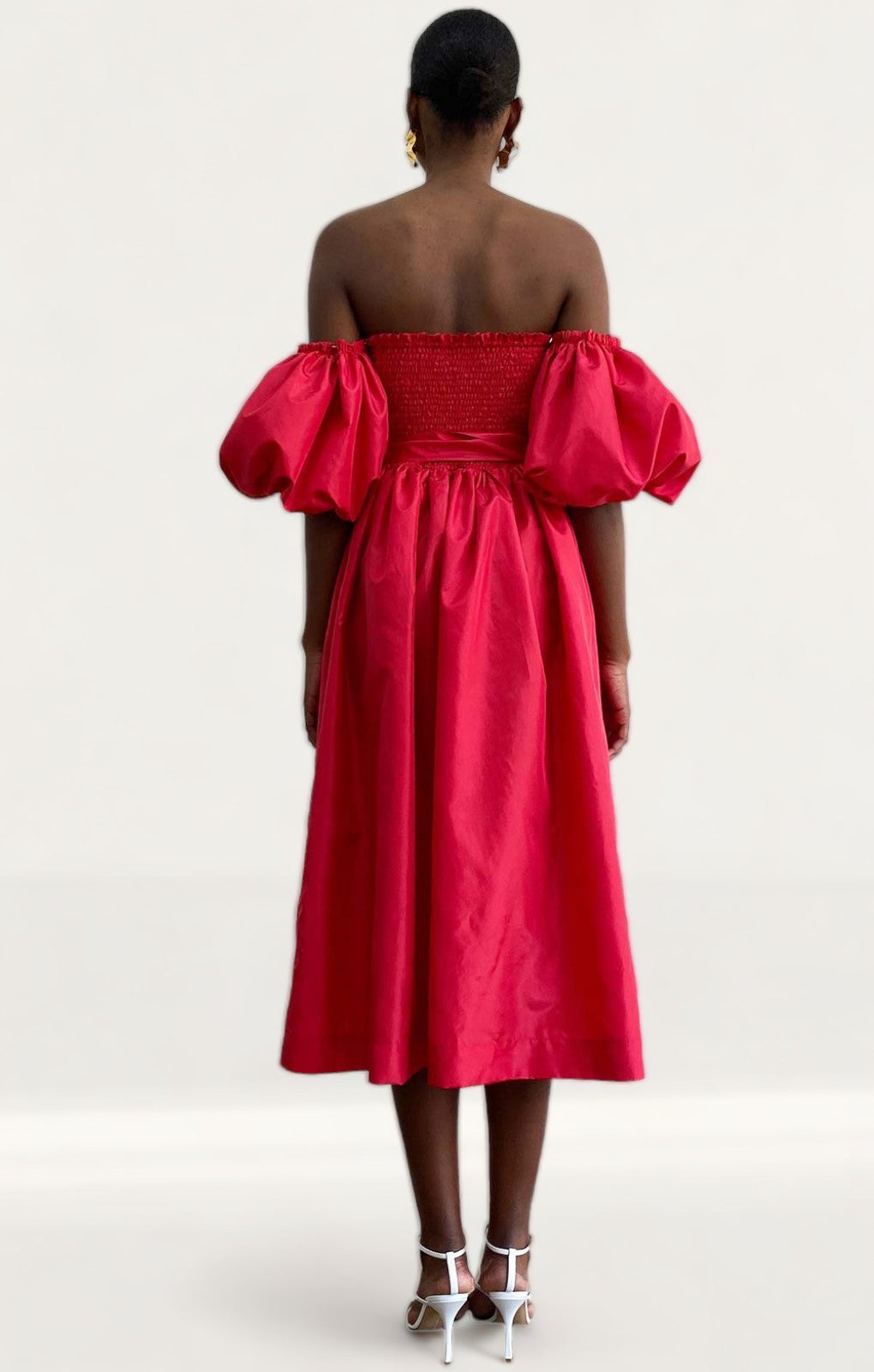 Delfi Collective Red Charlotte Midi Dress