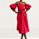 Delfi Collective Red Charlotte Midi Dress product image