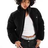 Dickies Mount Hope Borg Puffer Jacket In Black